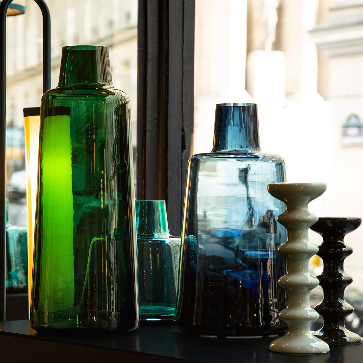 Vase Pure, Green - H50 x ø19,5 cm - Glass - image 3