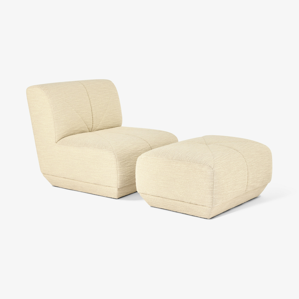 Chill Armchair, Off-White - Curl fabric - image 10