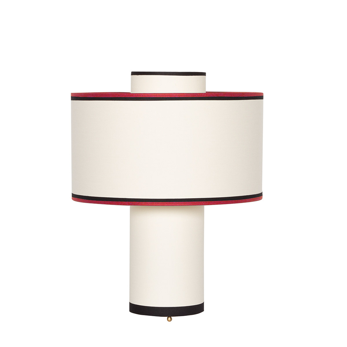 Table Lamp Bianca, Red - ø36 x H45 cm - Cotton - image 1