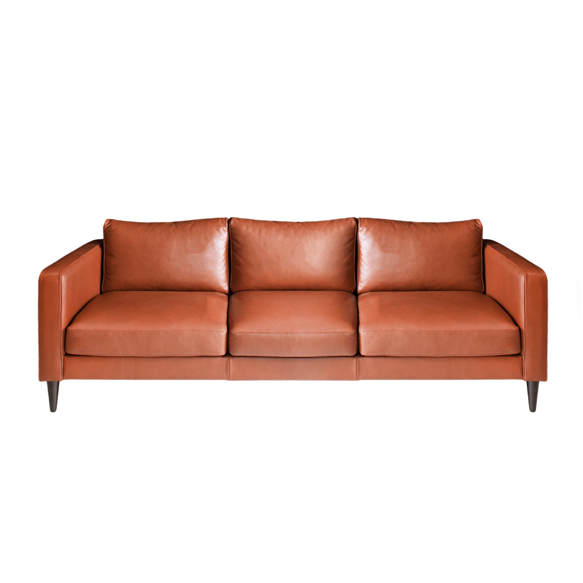 Sofa Noa, L230 x P90 x H75 cm / Leather - Wood - image 1