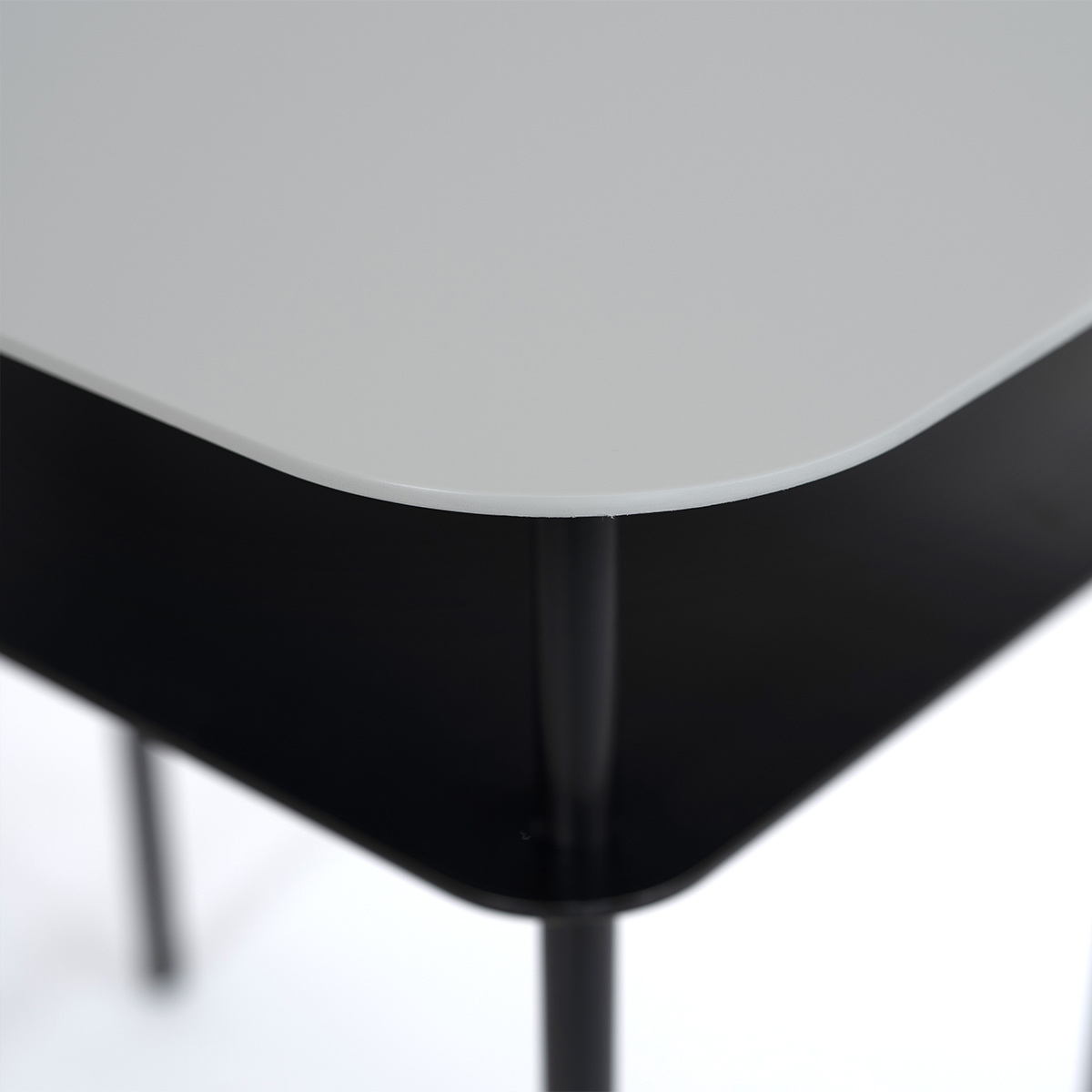 Side table Kara, Ecru - L60 x L40 x H55 cm - Raw steel Powder coated - image 15
