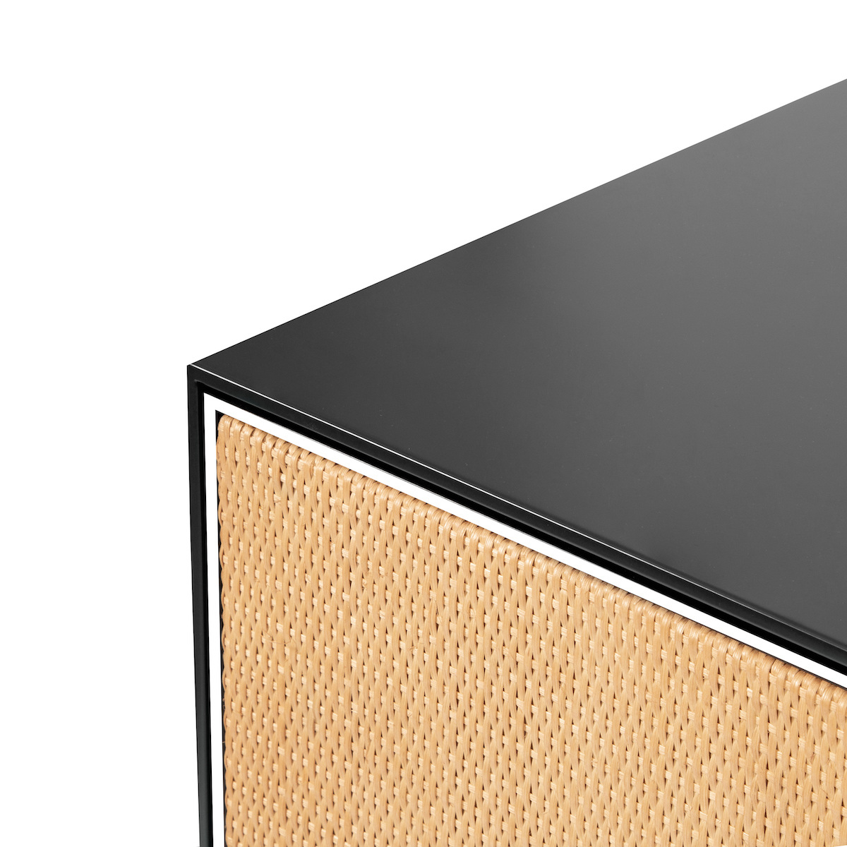 Desk Essence, Black / Ivory - L51 cm x W22 x H31 cm - Lacquered wood - image 3