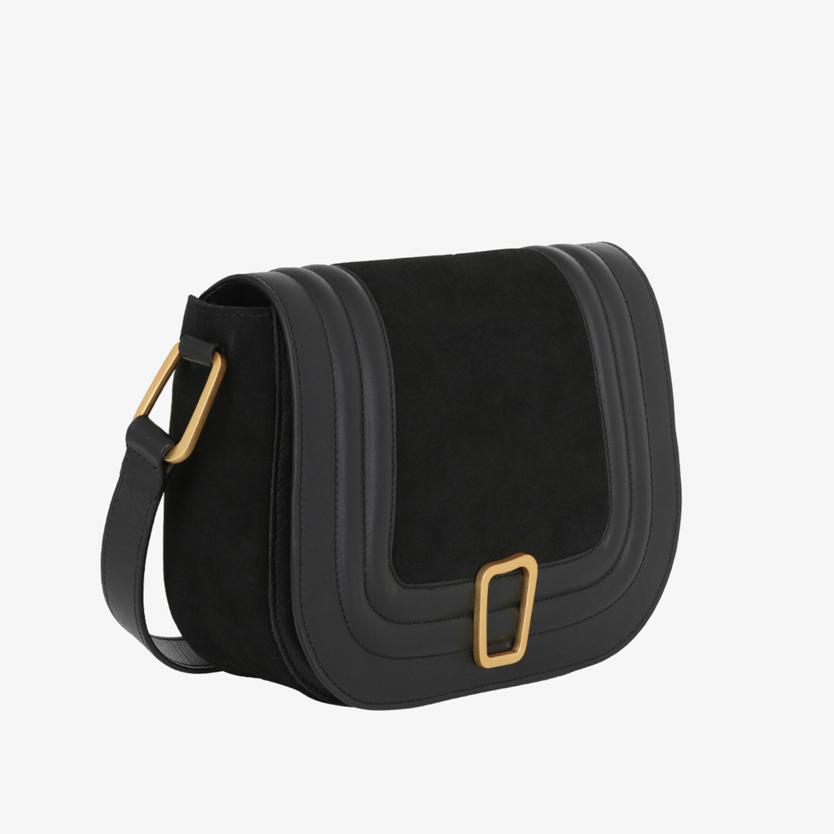 Shoulder bag Barth, Black Classic - W25.5 x H22 x D7 cm - 100% leather  - image 3