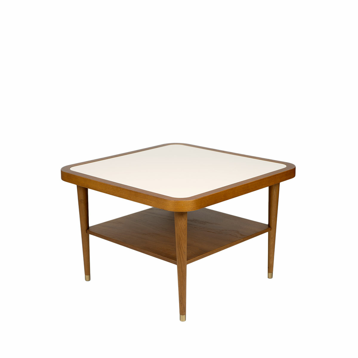 Table Basse Puzzle, Chêne / Blanc - L60 x l60 x H40 cm - Chêne - image 1