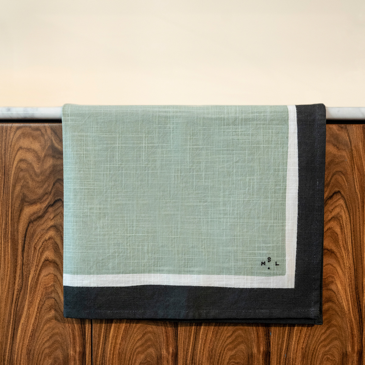 Tea Towel Sicilia, Bleu Sarah - 30 x 24 in- Linen / Cotton - image 6