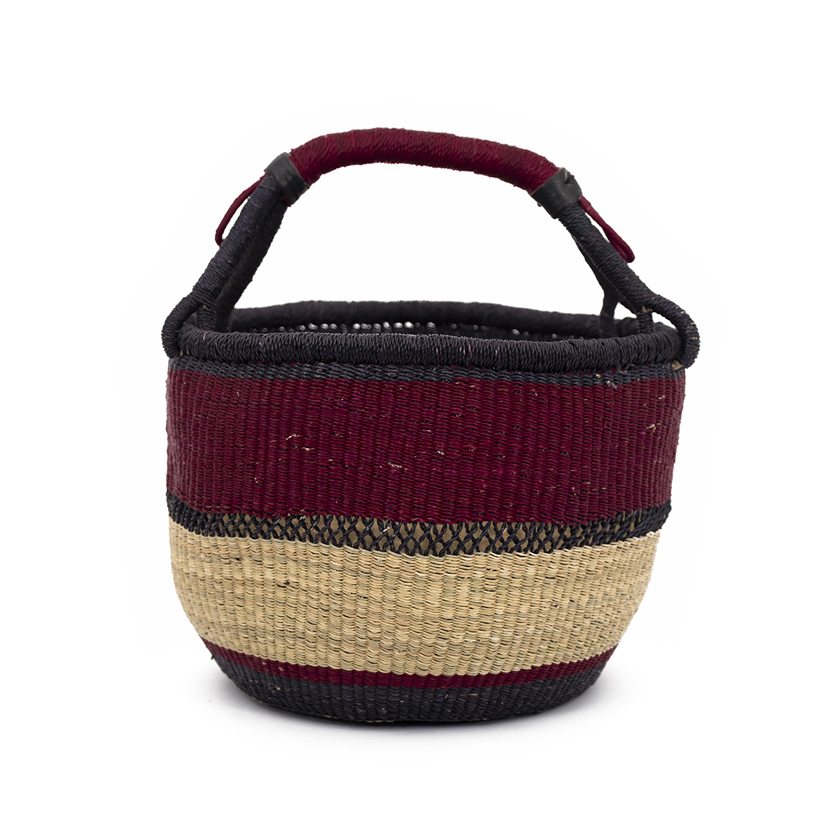 Panier Bolga, Aubergine - image 1