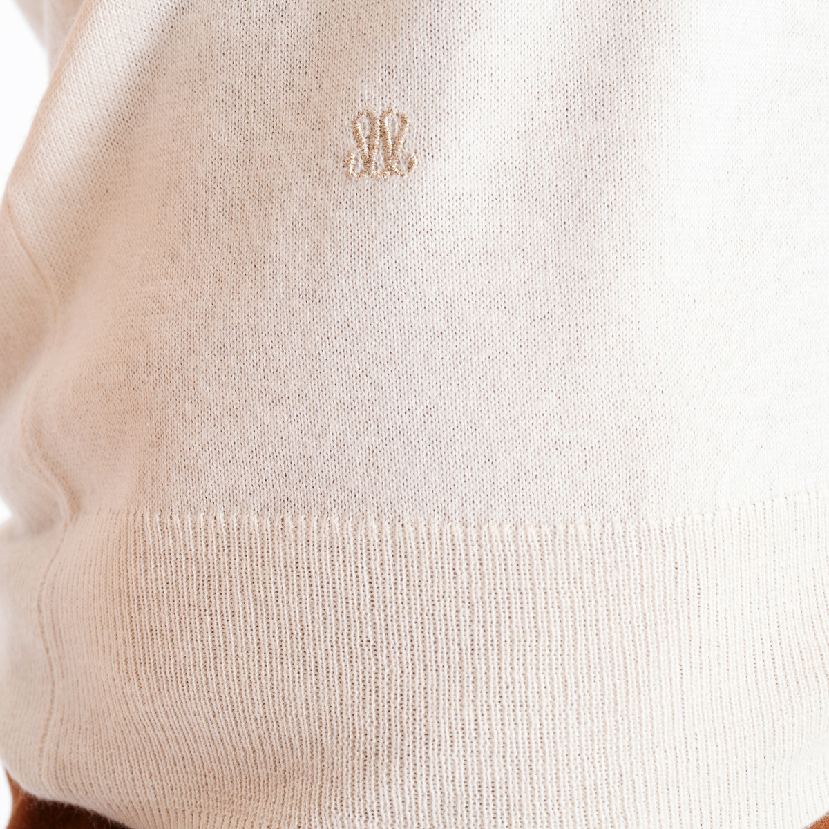 Villette jumper, White - Sleeveless - Silk and cashmere - image 4