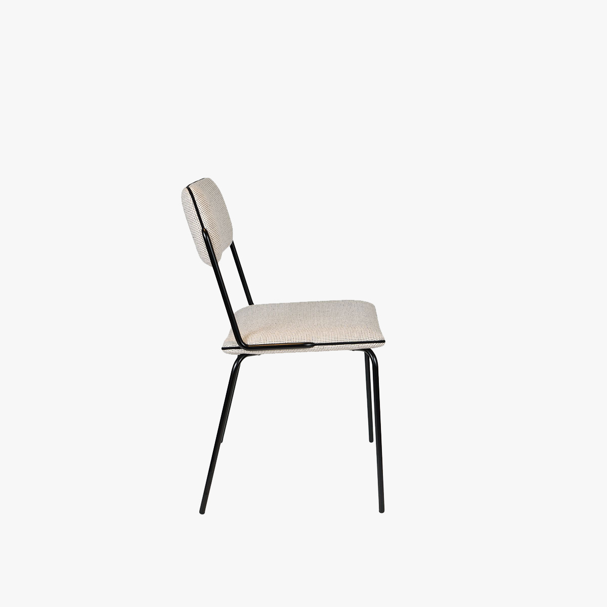 Chair Double Jeu, Dandy - H85 x W51 x D43 cm - Dandy tissue / Steel - image 1