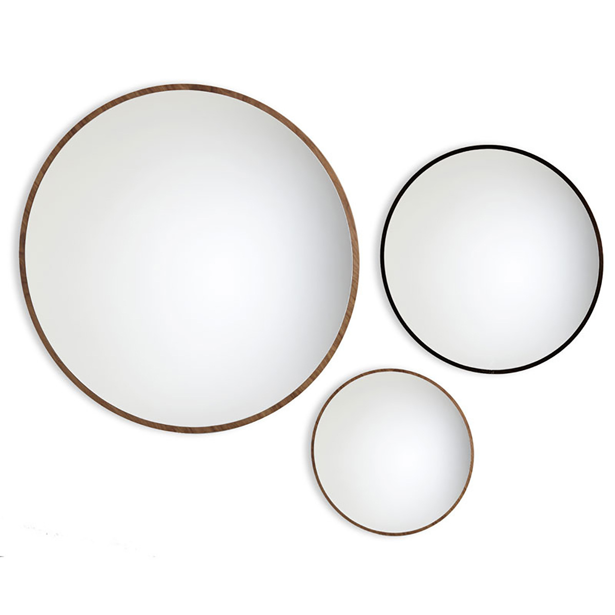 Miroir Bulle, Noyer - ø120 cm - Noyer - image 25