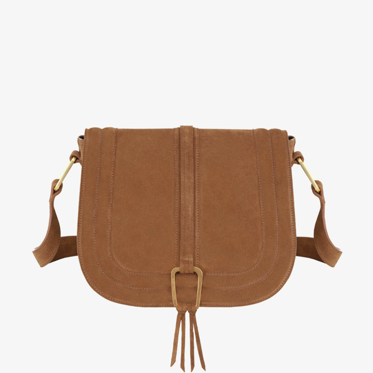 Shoulder bag Barth, Havana Classic - W25.5 x H22 x D7 cm - Cow suede - image 1