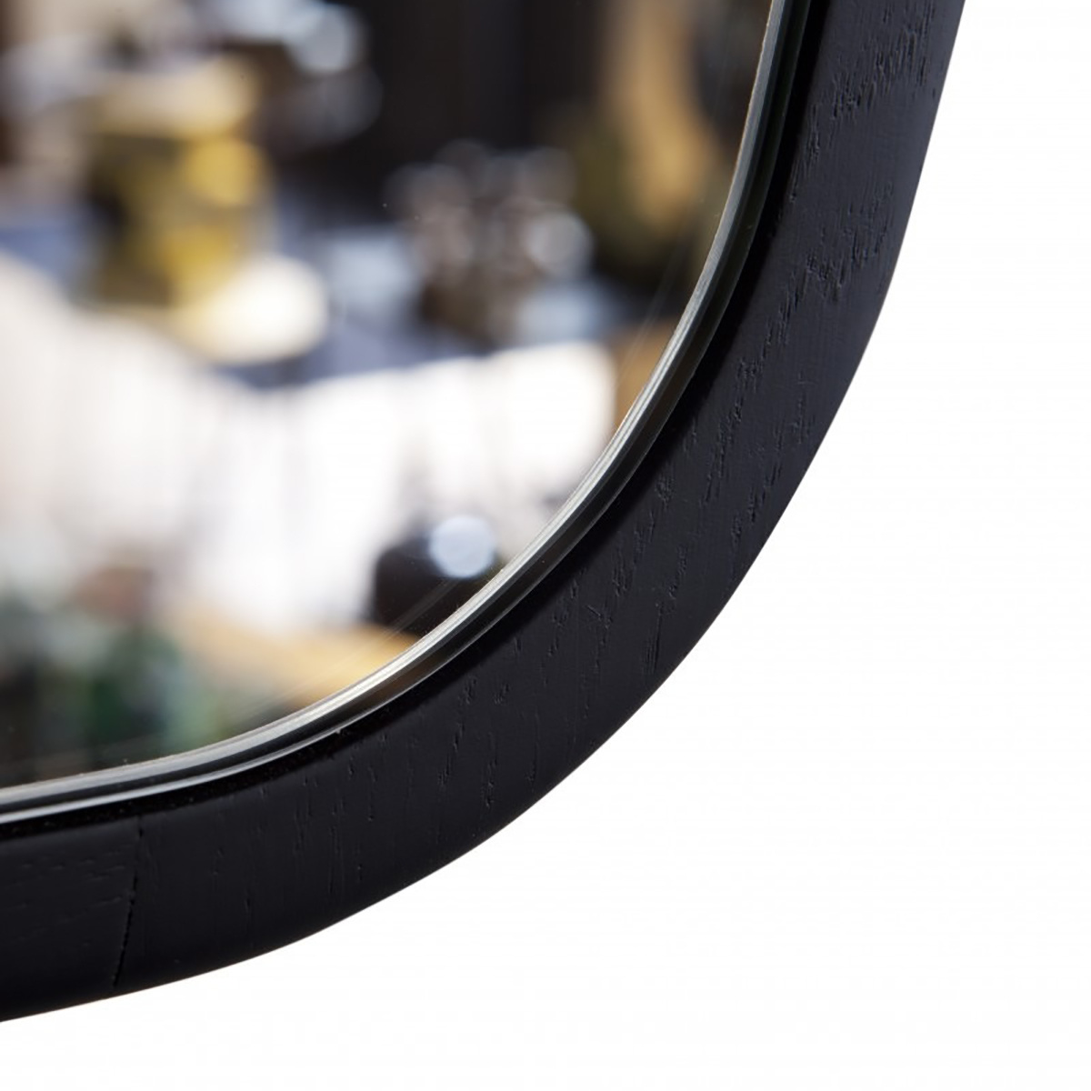 Mirror Ovo, Black Oak - H50 cm - Oak - image 6