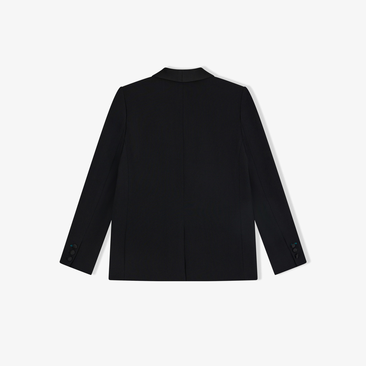Tuxedo Jacket France, Black - Straight cut - Acetate / Viscose - image 2