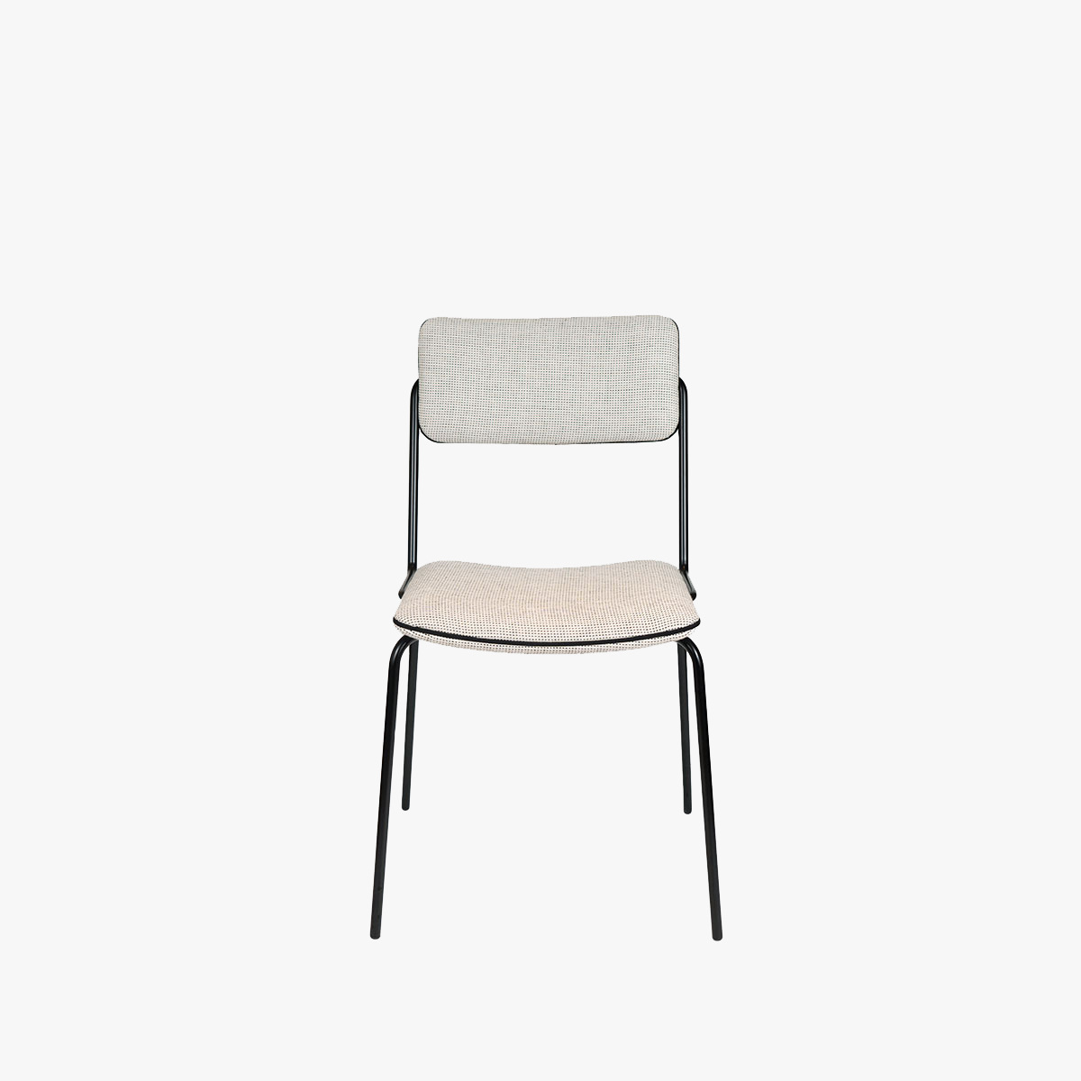 Chair Double Jeu, Dandy - H85 x W51 x D43 cm - Dandy tissue / Steel - image 3