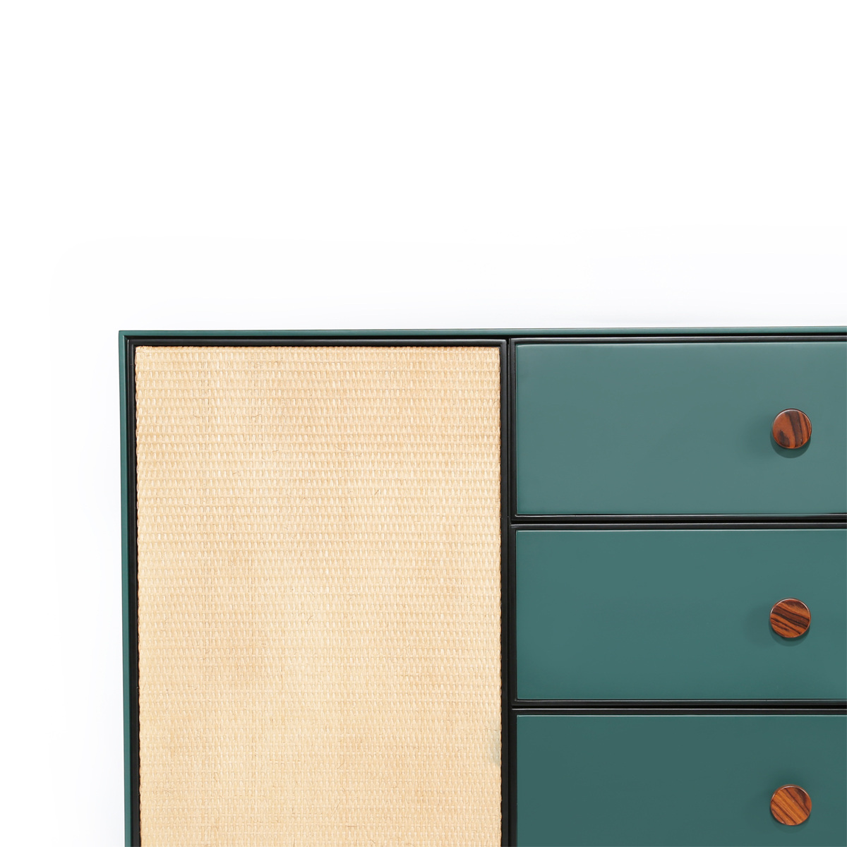 Chest of Drawers Essence, Green - L100 x W45 x H75 cm - Lacquered wood - image 2