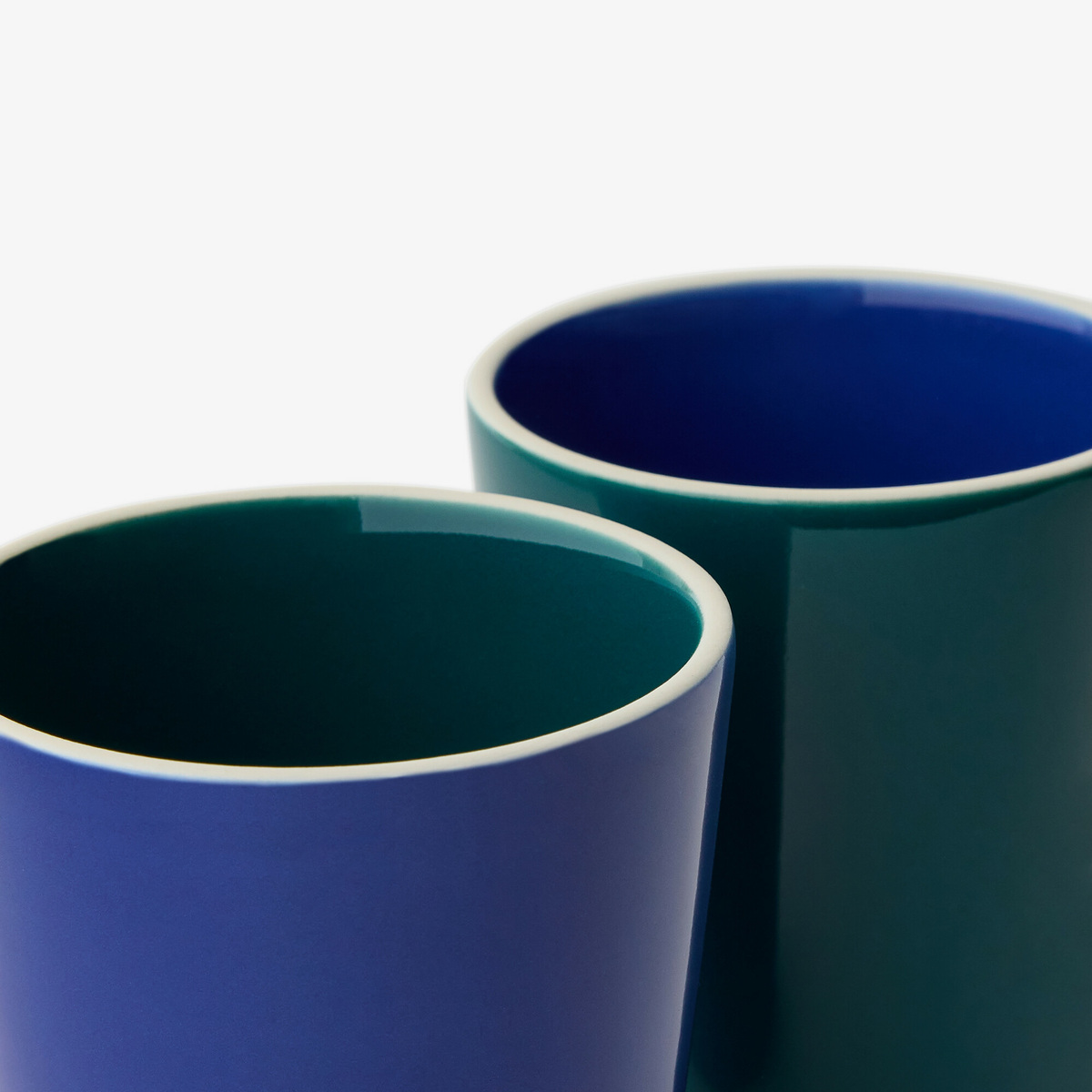 Sicilia Double Set Cups, Blue Sarah / Indigo - Ceramic - image 2