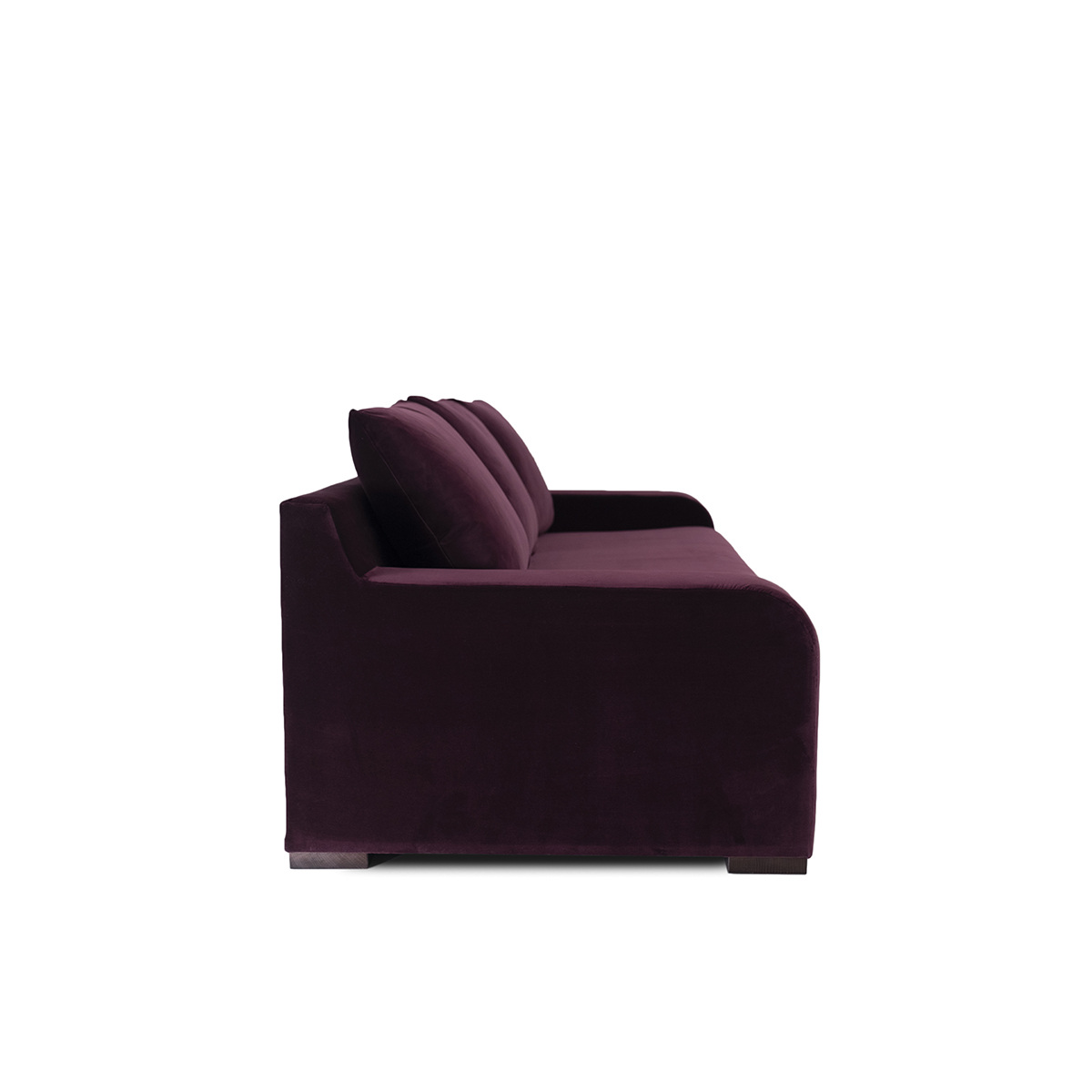Luna Sofa, L300 x P100 x H88 cm - Purple - Velvet - image 3
