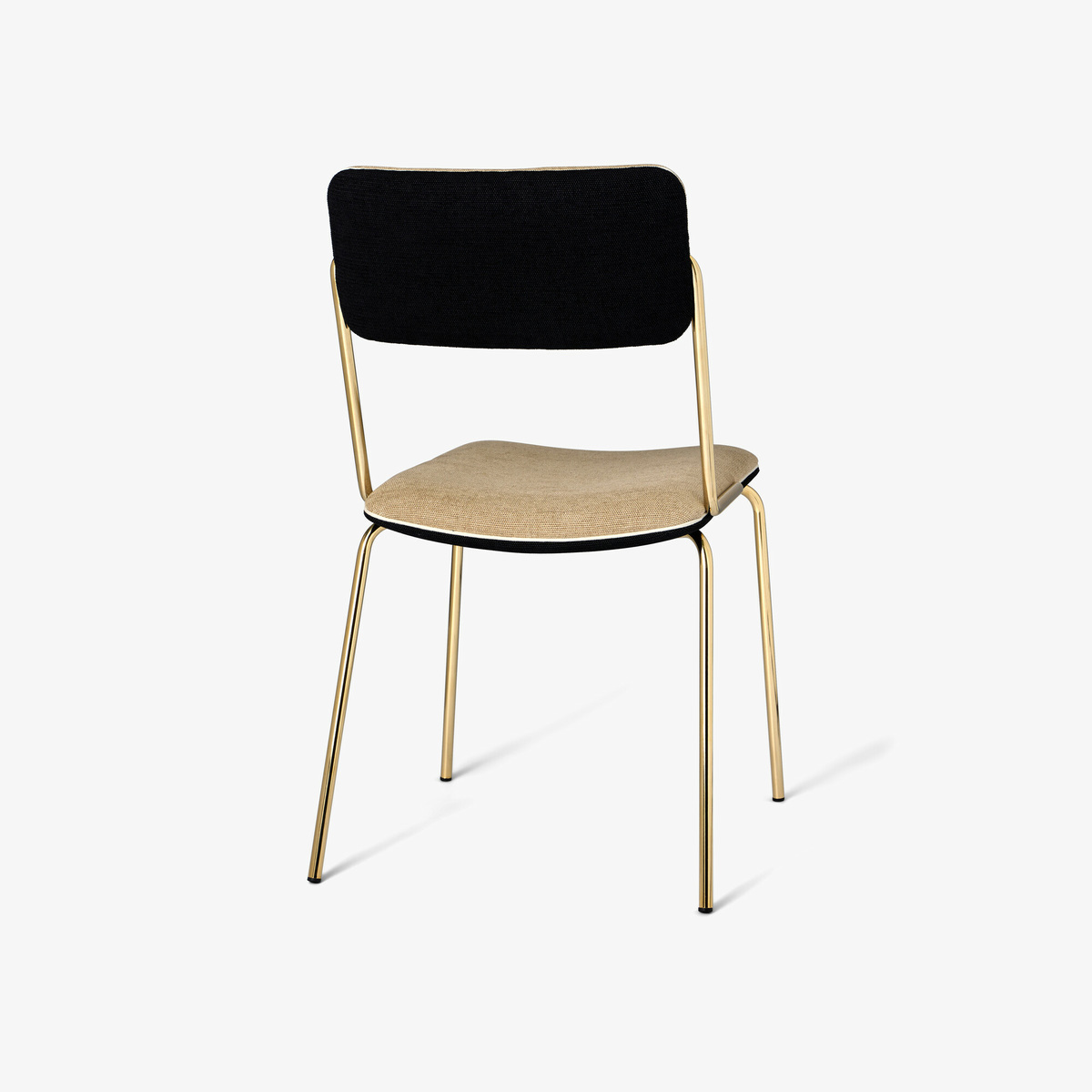 Chair Double Jeu, Leinen / Gold - H85 x W51 x D43 cm - Cotton - image 4