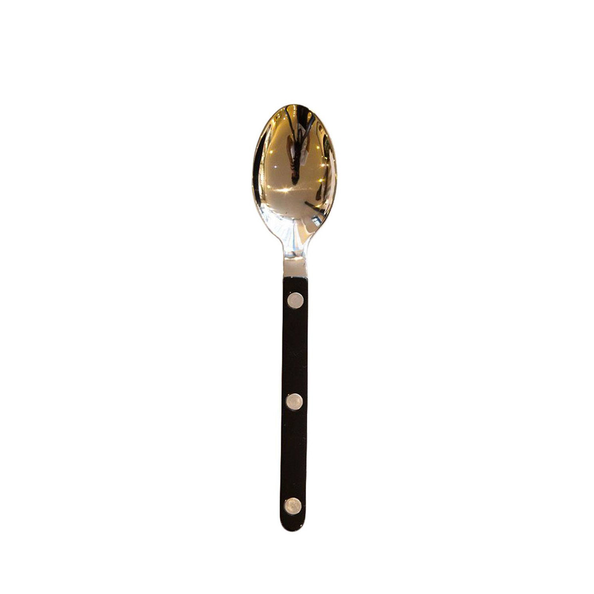 Shiny Coffee Spoon, Black / Ivory - Glossy finish - image 1