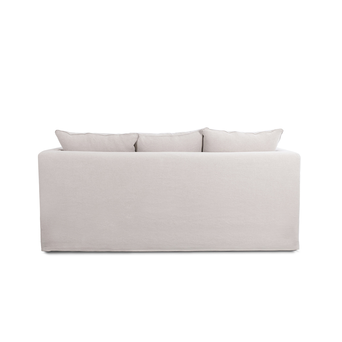 Box Sofa Bed, Beige - Various Sizes - Linen - image 4