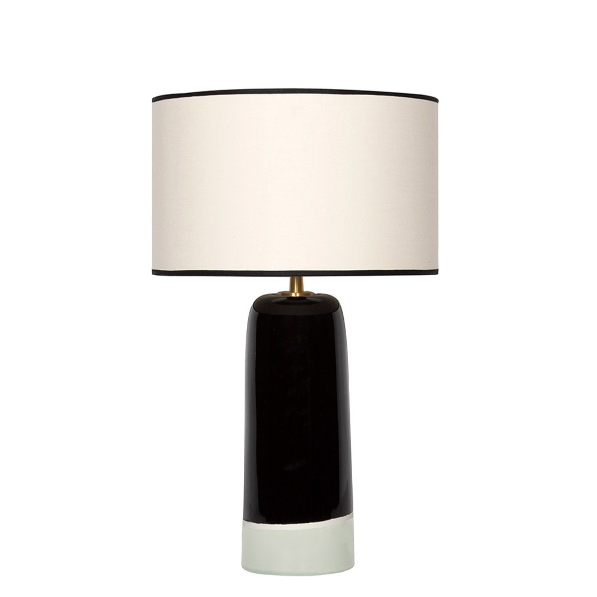 Table Lamp Sicilia, Pousse de Tilleul - H60 cm - Ceramic / Cotton shade - image 1