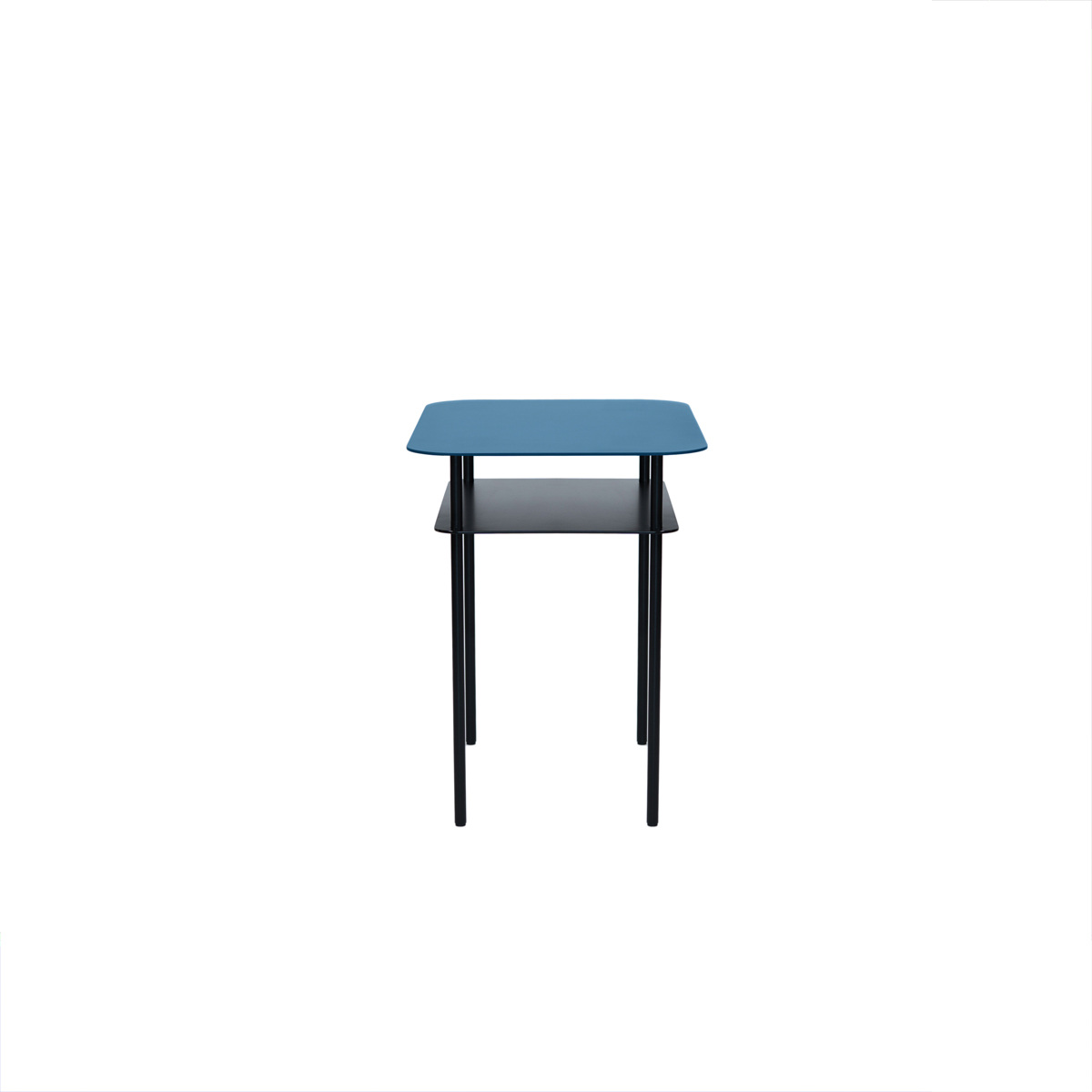Table d'appoint Kara, Bleu - L60 x l40 x H55 cm  - Acier brut Thermolaqué - image 2