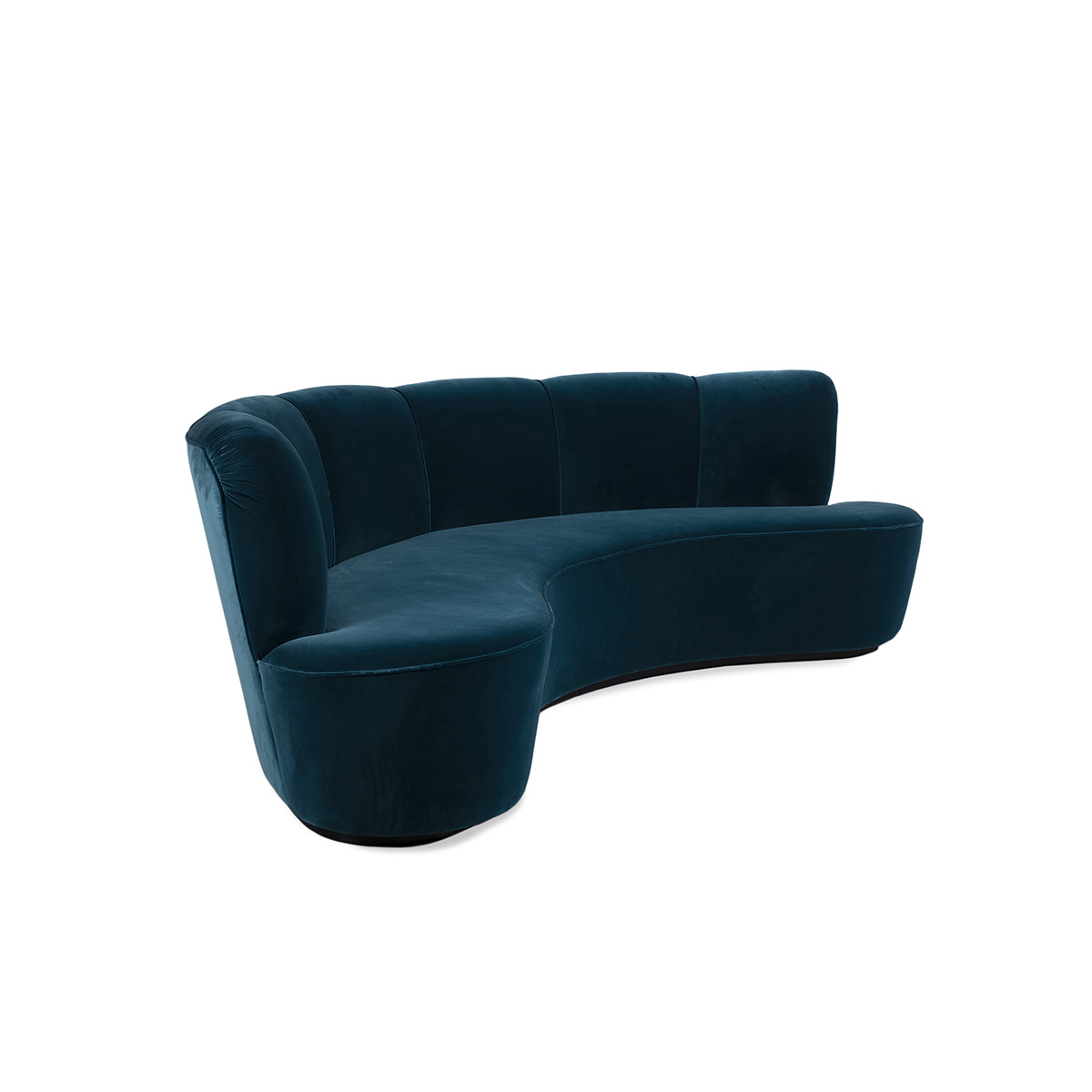 Sofa Sarah, Blue - W240 x D110 x H77 cm - Velvet - image 2