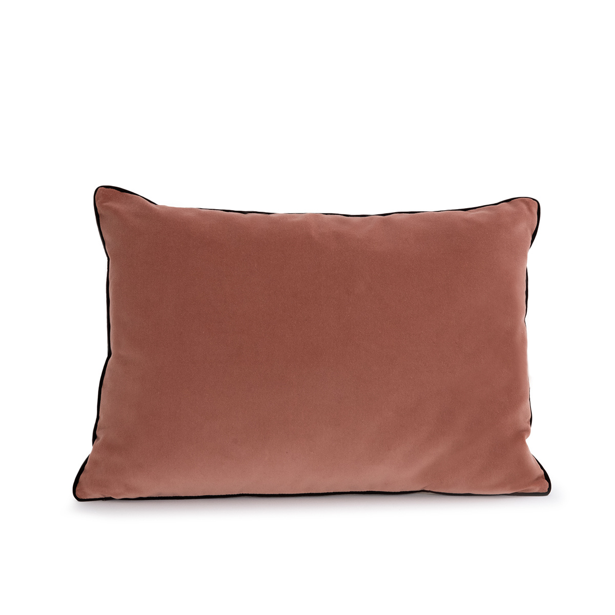Cushion Double Jeu, Ochre / Jasmine - 55 x 40 cm - Cotton velvet - image 11