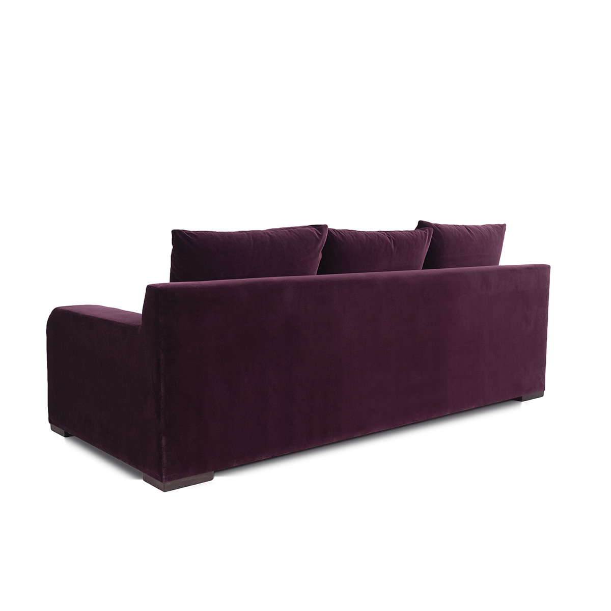Luna Sofa, L270 x P100 x H88 cm - Purple - Velvet - image 5