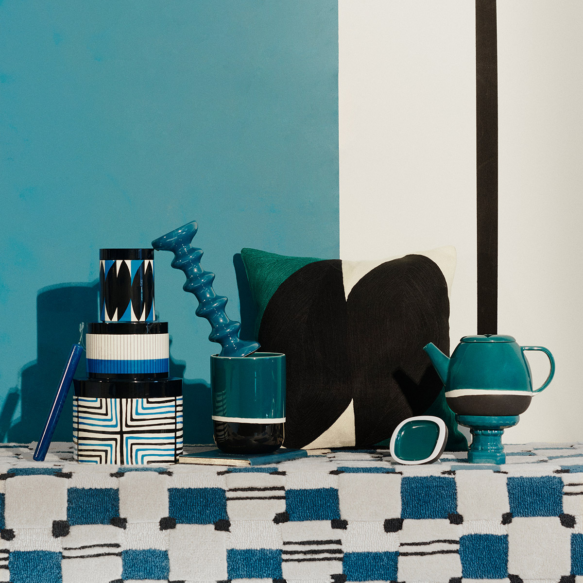 Teapot Sicilia, Bleu Sarah - 1,5L - Ceramic - image 3