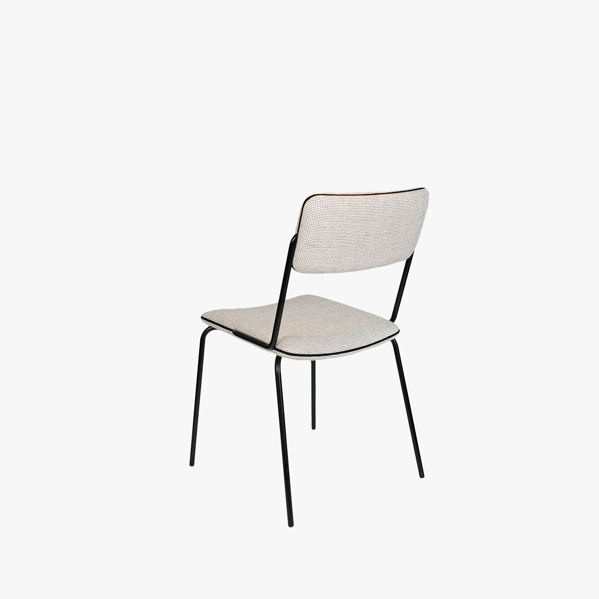 Chair Double Jeu, Dandy - H85 x W51 x D43 cm - Dandy tissue / Steel - image 4