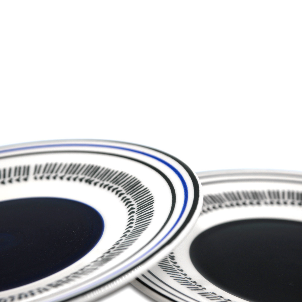 Assiette Plate Empreinte, Bleu - ⌀27,7 cm - Céramique - image 2