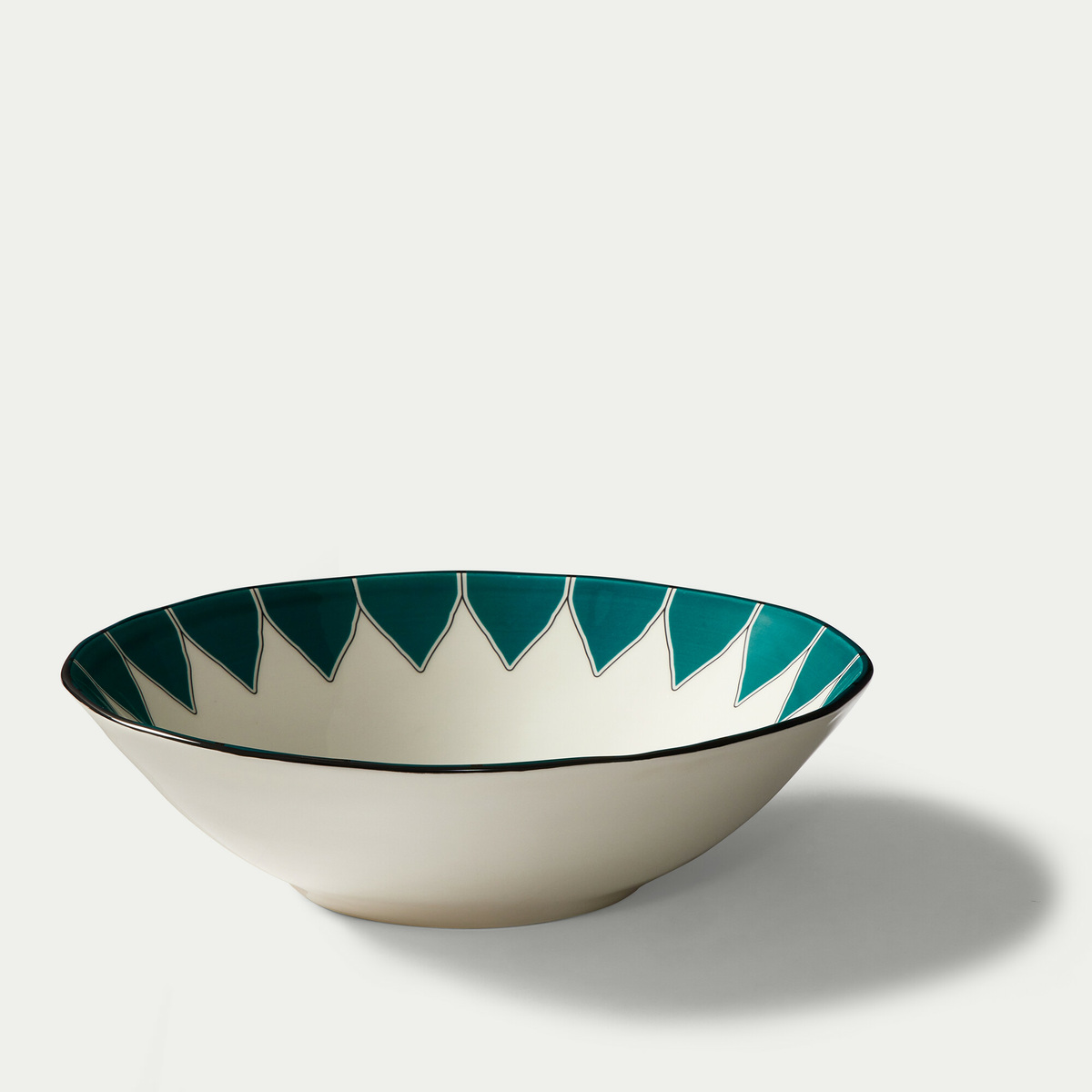 Salad bowl Daria, Bleu Sarah - ⌀32 cm - Ceramic - image 2
