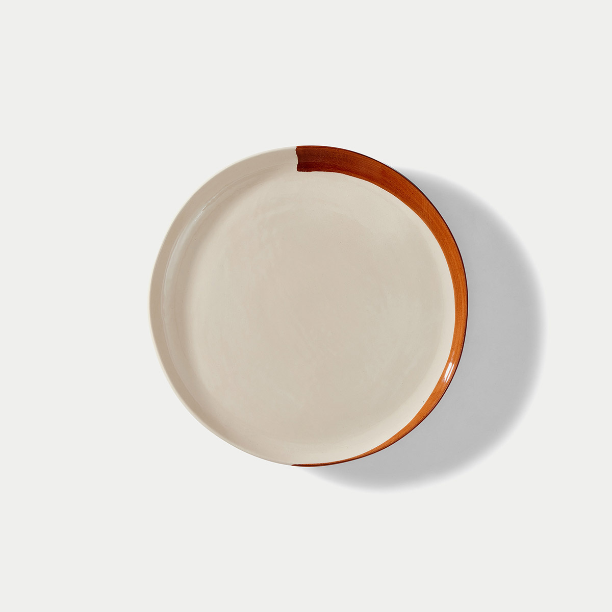 Dinner Plate Esquisse, Bark - ø26 cm - Earthenware - image 1