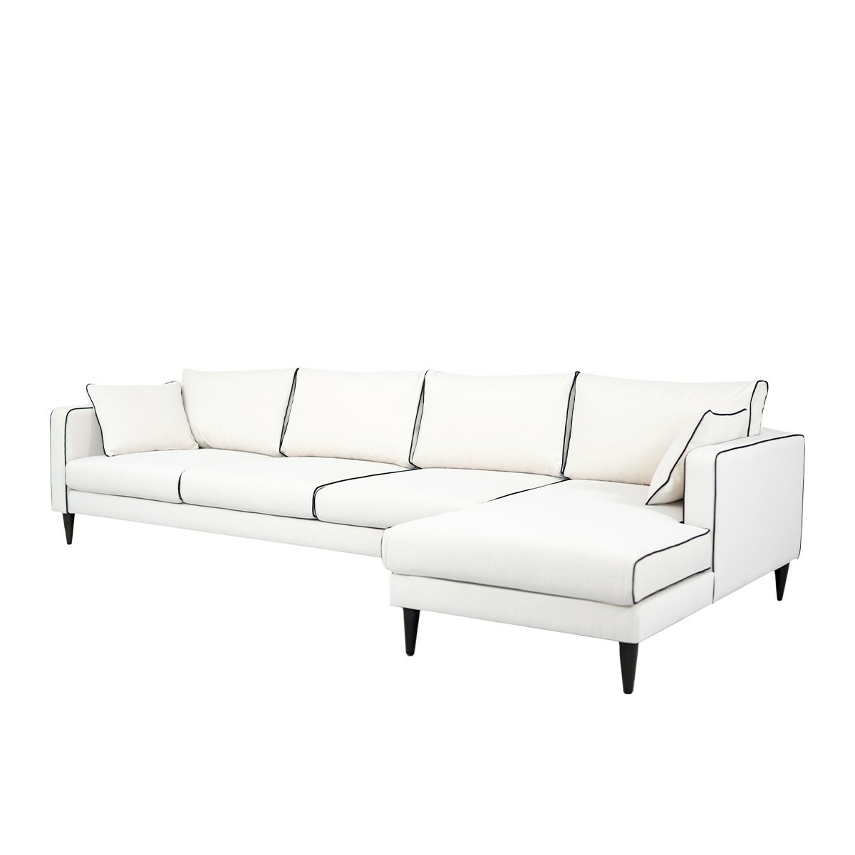 Noa corner sofa - Right angle, L300 x P150 x H75 cm - Cotton - image 2