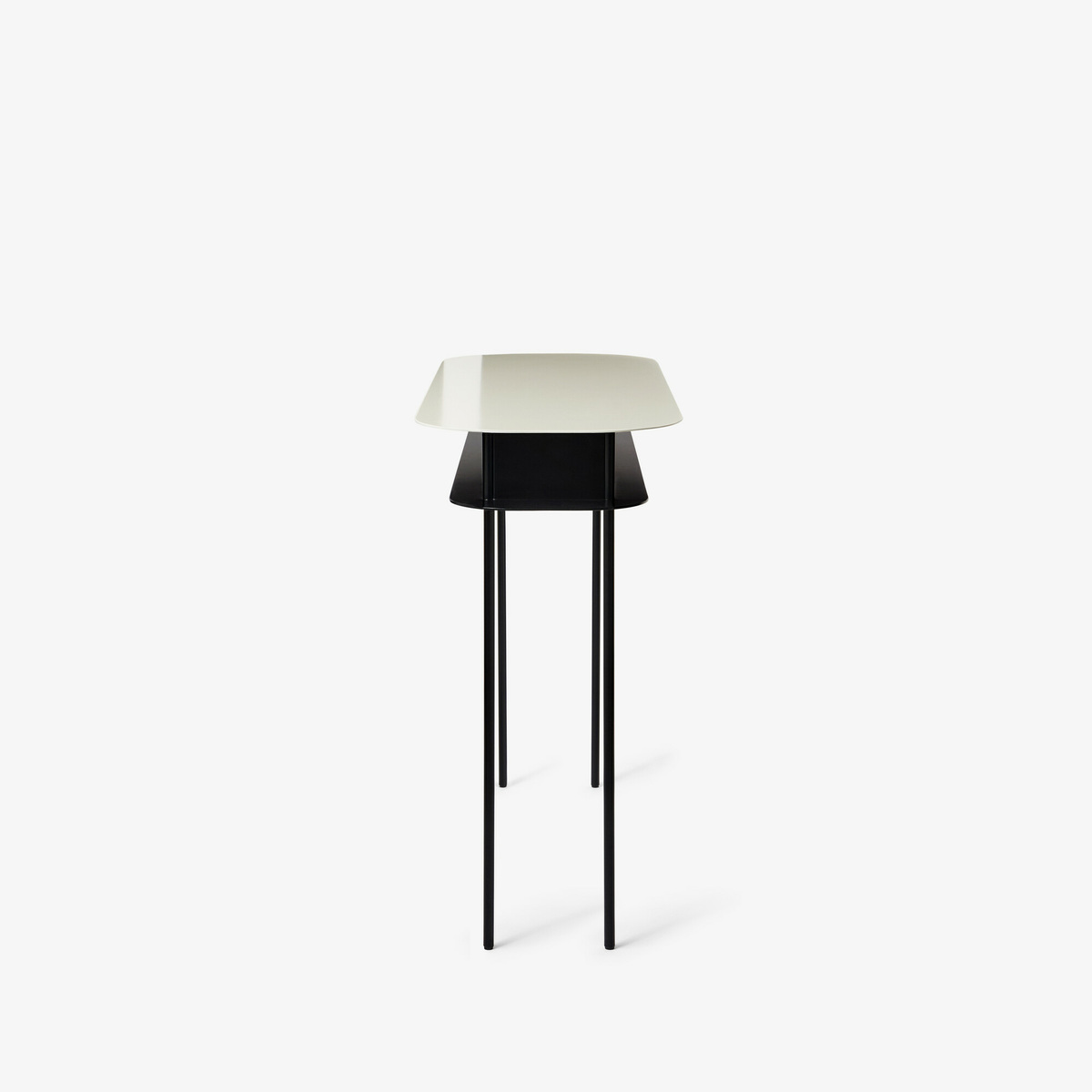 Console Table Tokyo, Off-White/Black - 110 x 40 x 85 cm - Powder coated steel - image 4
