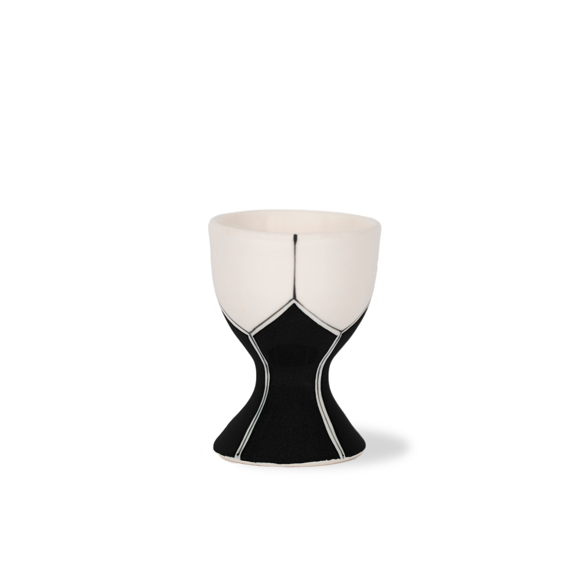 Egg Cup Daria, Black - ⌀5 cm - Ceramic - image 1