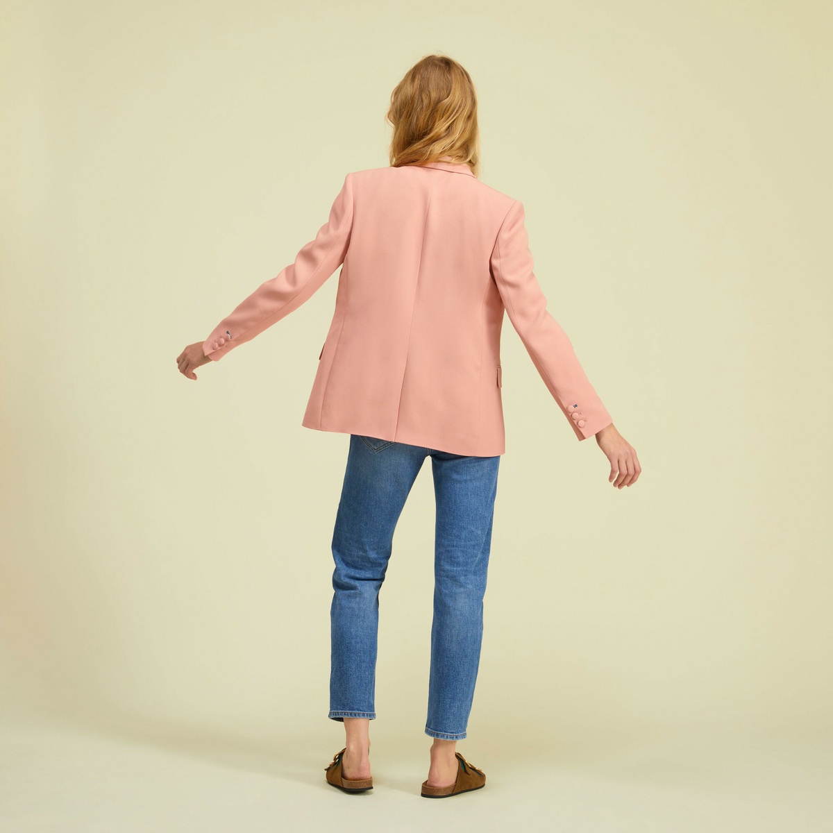 Veste Smoking France, Bois de Rose - Coupe Droite - image 4