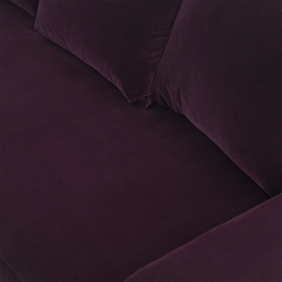 Luna Sofa, L230 x P100 x H88 cm - Purple - Velvet - image 7