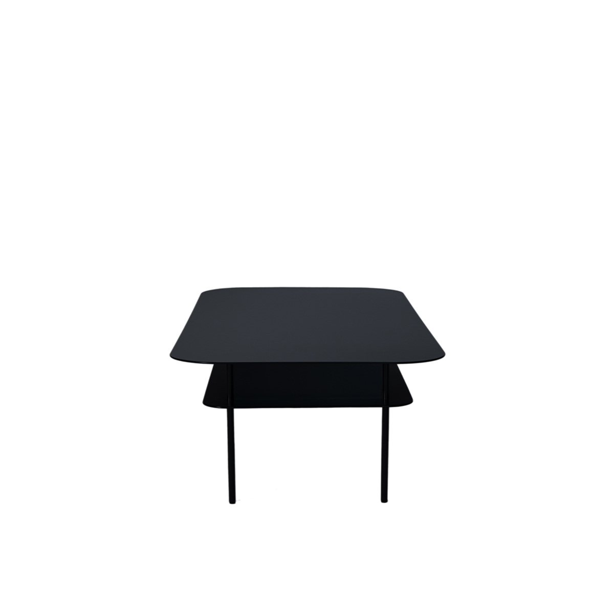Table Basse Tokyo Rectangulaire, Noir - L150 x l70 x H40 cm - Acier ciré - image 6