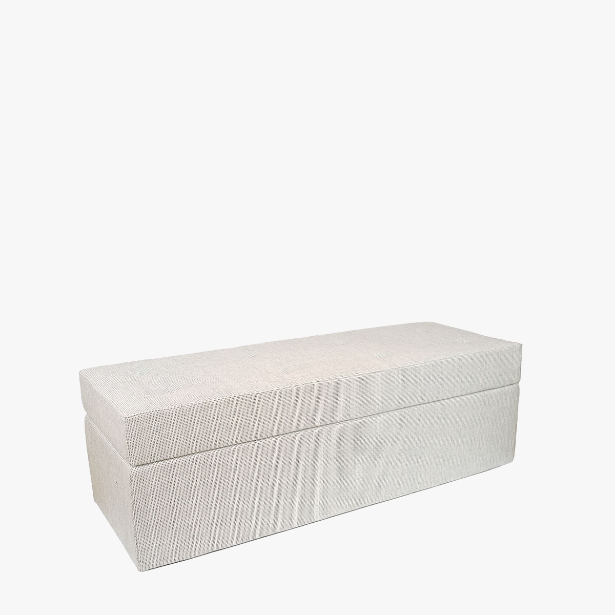 Storage Bench Seat Jacob, Model stretched or covered - Dandy fabric / Wood - image 2
