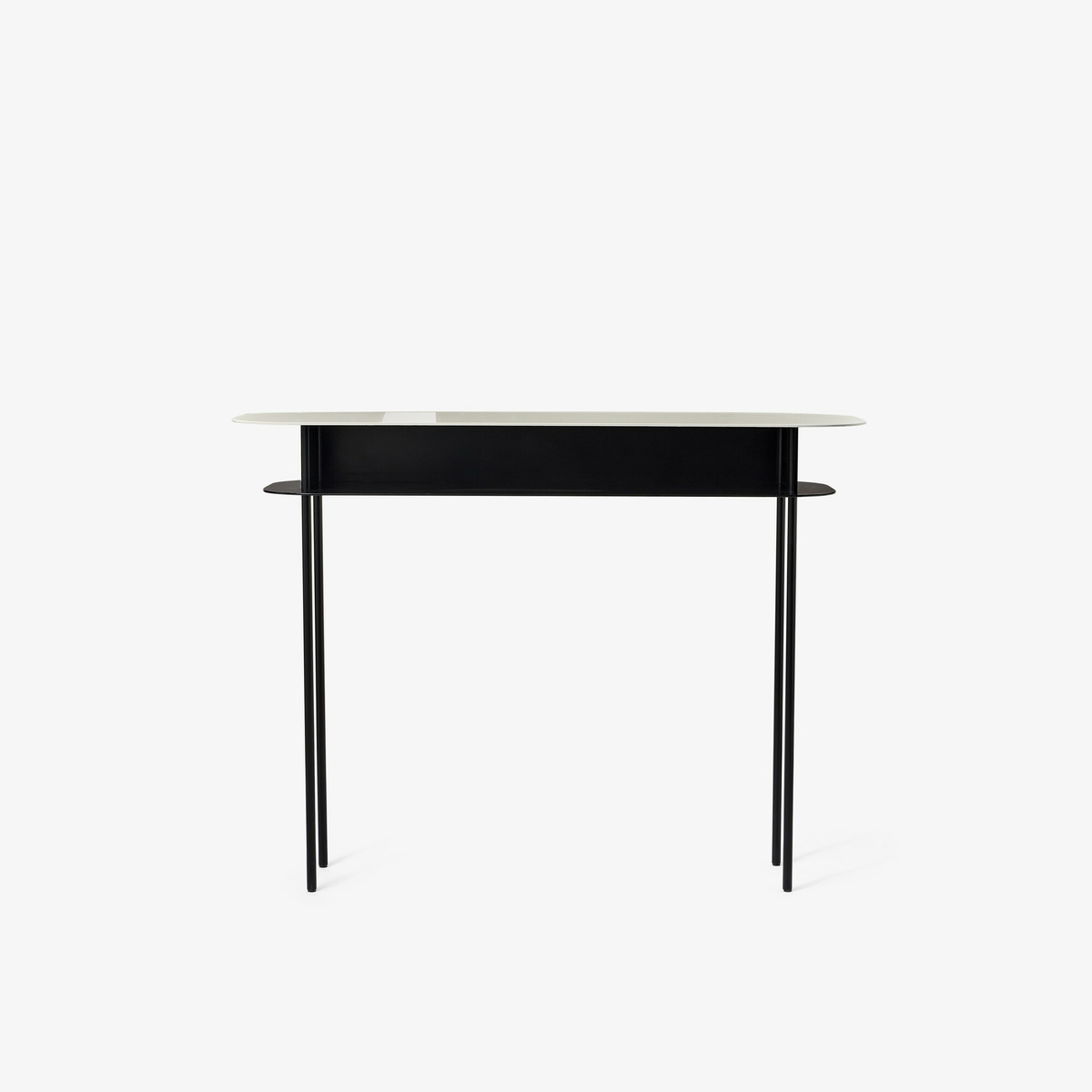 Console Table Tokyo, Off-White/Black - 110 x 40 x 85 cm - Powder coated steel - image 1