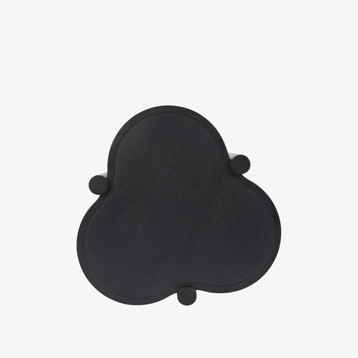 Table Agapé, Chêne teinté noir - ø52 x H50 cm - Chêne - image 3