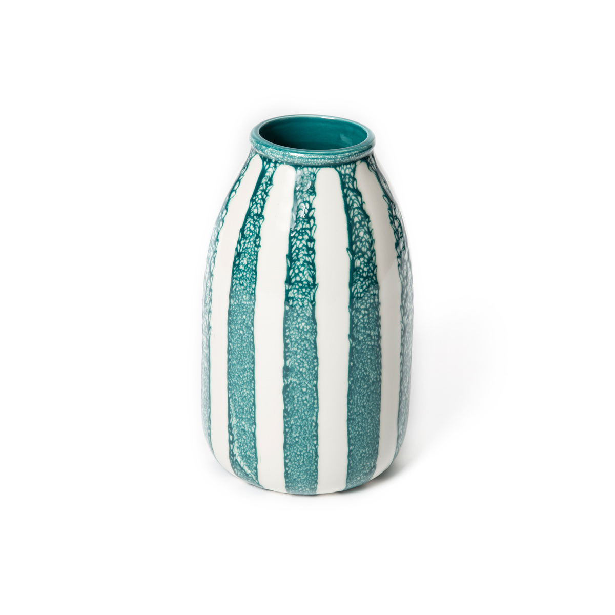 Vase Decoratif Design en Céramique Bleu Sarah Riviera 24cm | Maison Sarah Lavoine