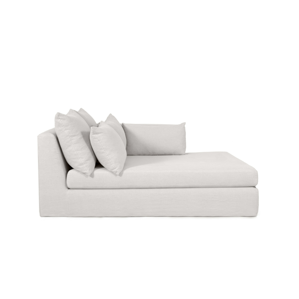 SuperBox sofa - Right armrest, L51 x D71 x H34 in - Cotton - image 3