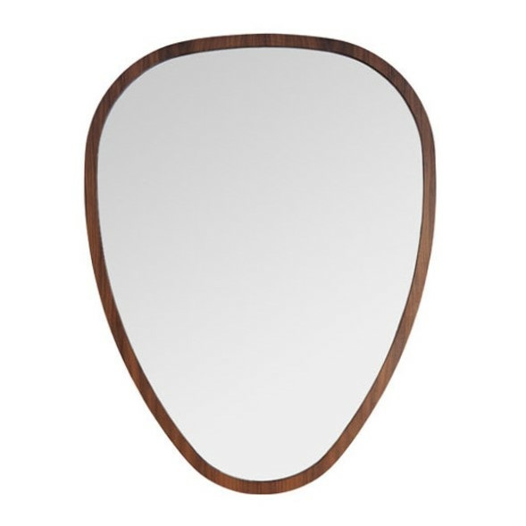 Mirror Ovo, Walnut - H75 cm - Walnut oiled   - image 14