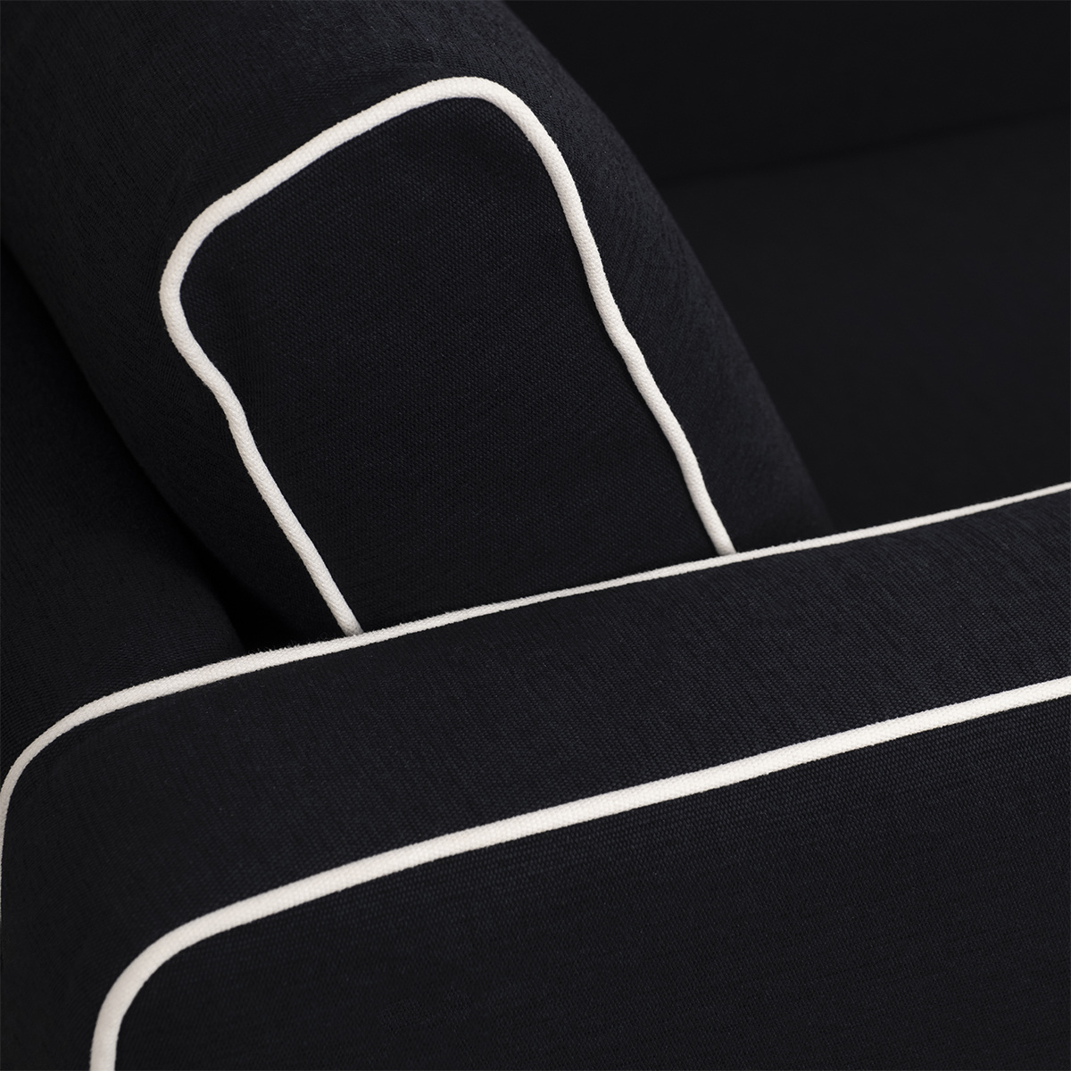 Marie Sofabed, Black / White - Various Sizes - Cotton - image 8