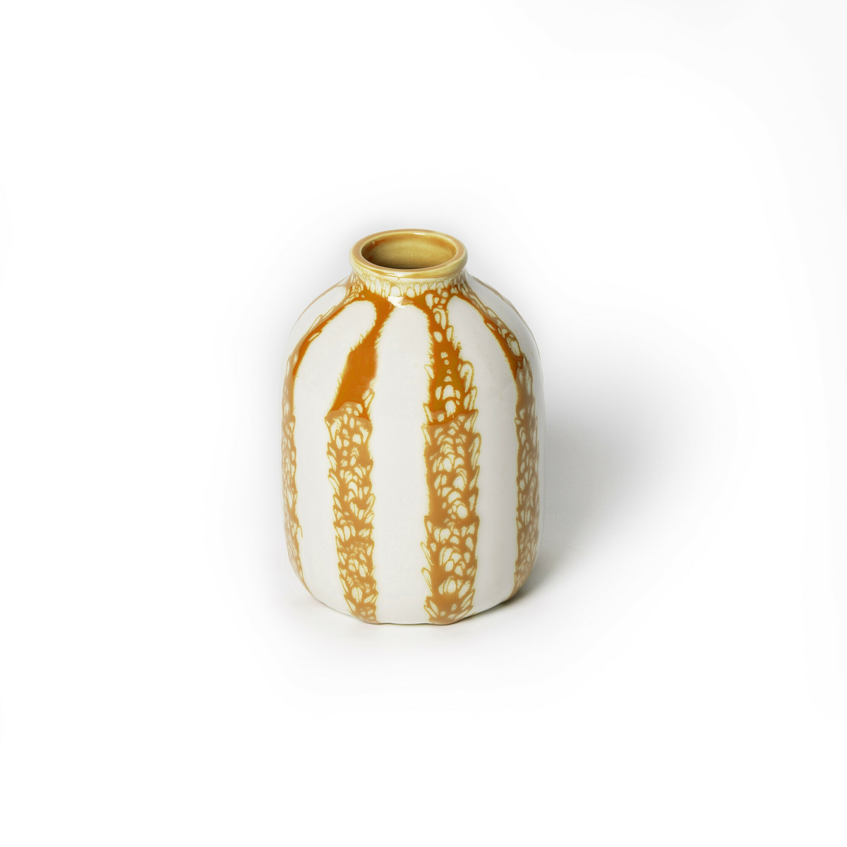 Decorative Vase Riviera, Amber - H14 cm - Ceramic - image 1