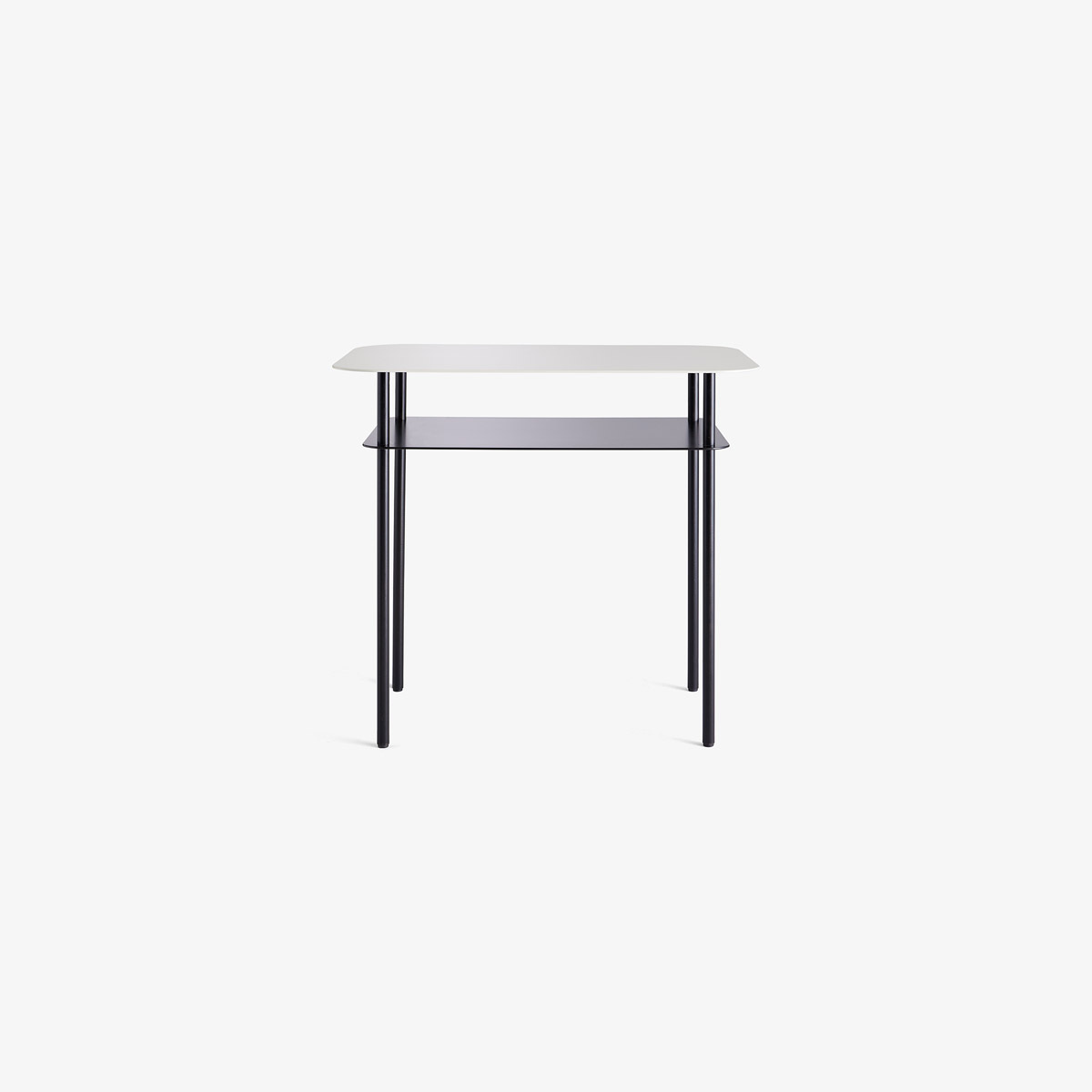 Side table Kara, Ecru - L60 x L40 x H55 cm - Raw steel Powder coated - image 1