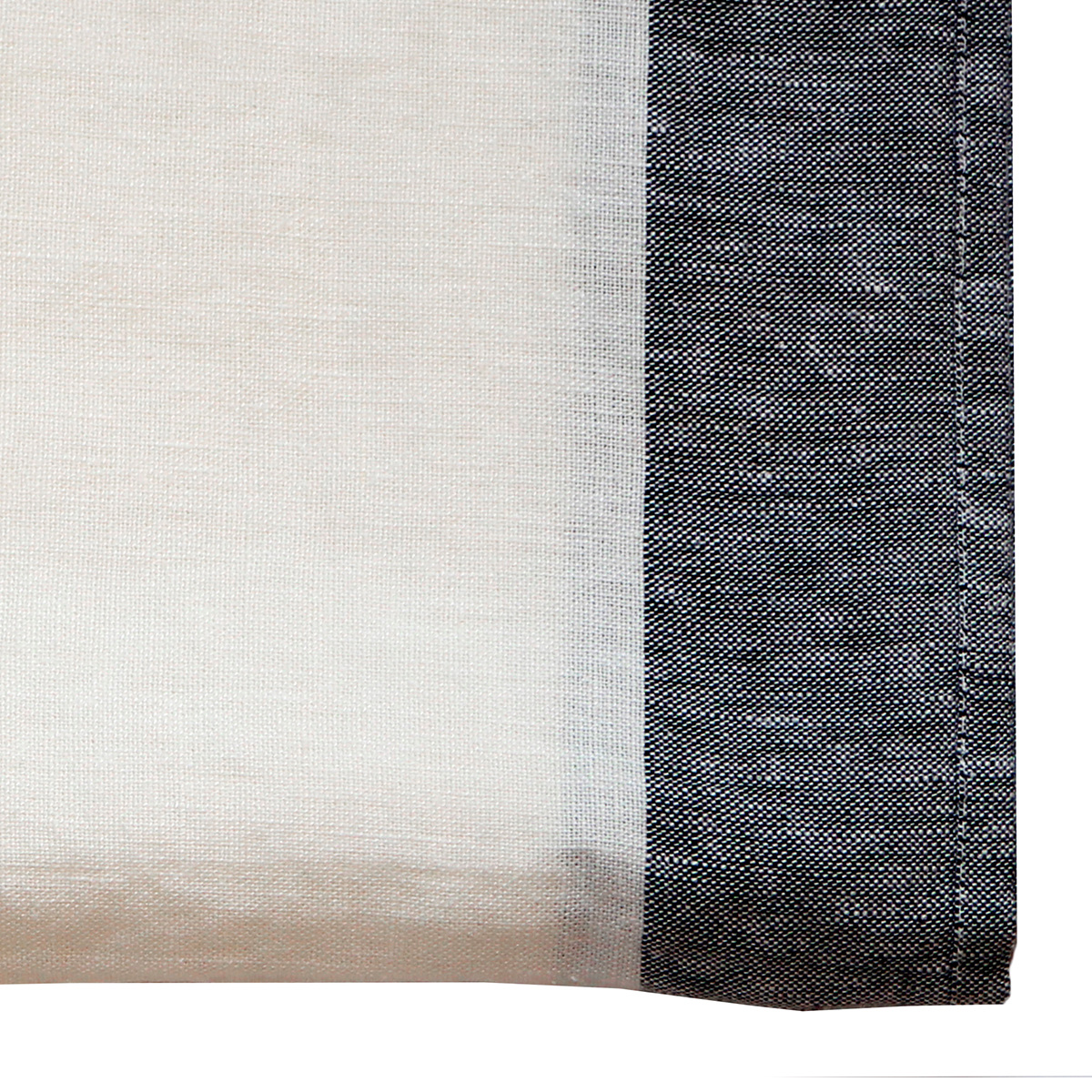 Curtain Ava, Jasmine / Black - 170 x 295 cm - 100% linen - image 4