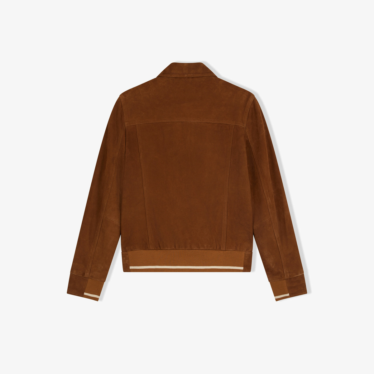 Camel Suede Jacket, Camel - Straight cut - Suede leather - image 2